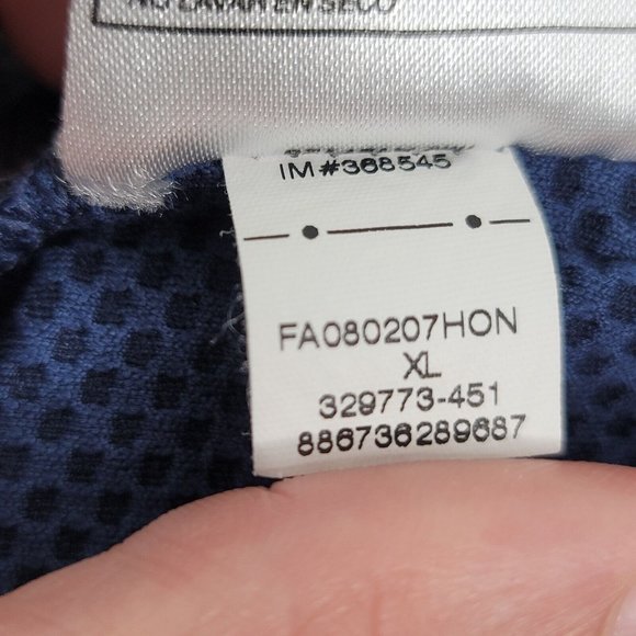 Nike Performance Quarter Zip Dri Fit Navy Blue Men's Size XL 329773-451 - Picture 6 of 8